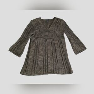 Vintage Y2K Green Babydoll Pullover Tunic Sweater Apt. 9 Small